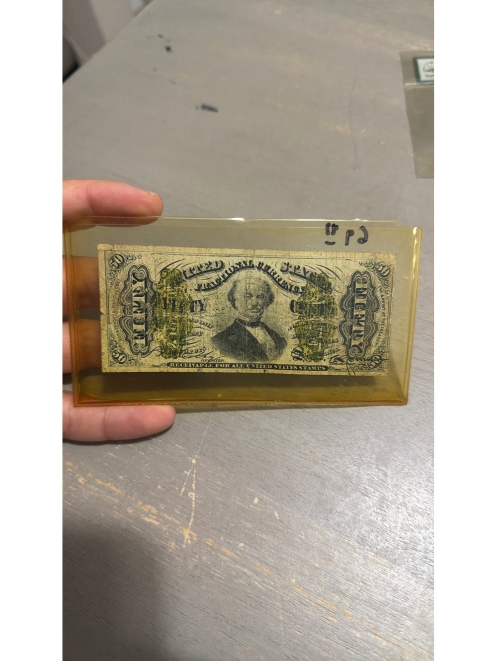 Vintage Fractional Currency Fifty Cent Paper 1800s Used